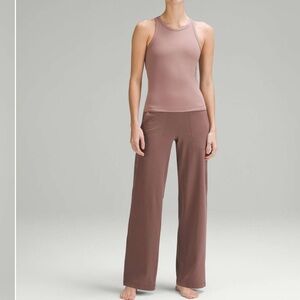Lululemon Align High-Rise Wide-Leg Pant 31" Dark Oxide Size 2 Brown Small